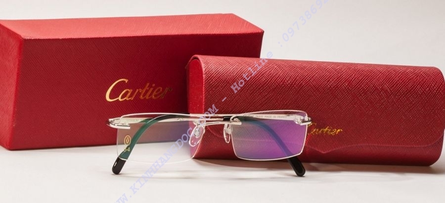 Gọng kính khoan Cartier 8200642​ Titan
