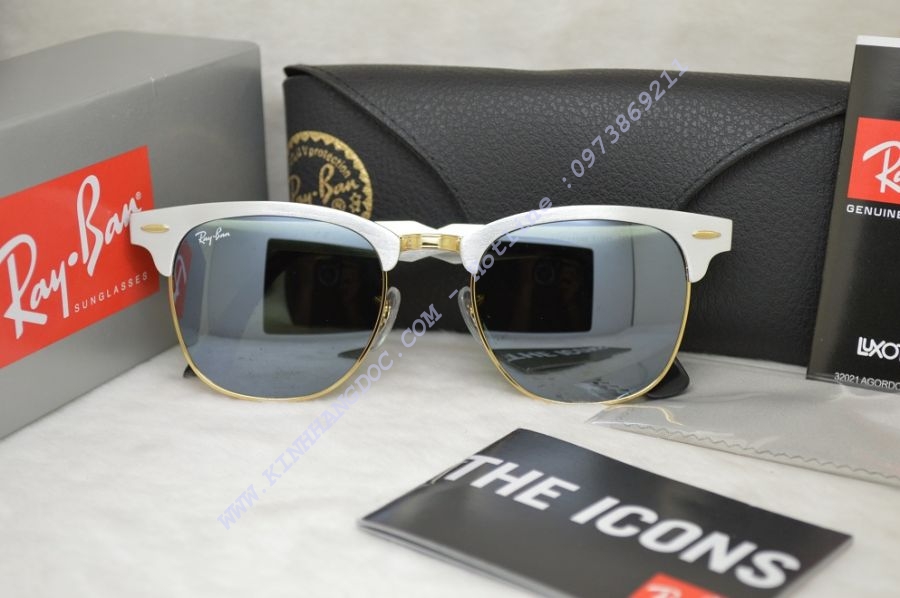 KÍNH HÀNG HIỆU RAYBAN RB3057 Clubmaster Aluminum
