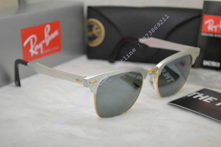 KÍNH HÀNG HIỆU RAYBAN RB3057 Clubmaster Aluminum
