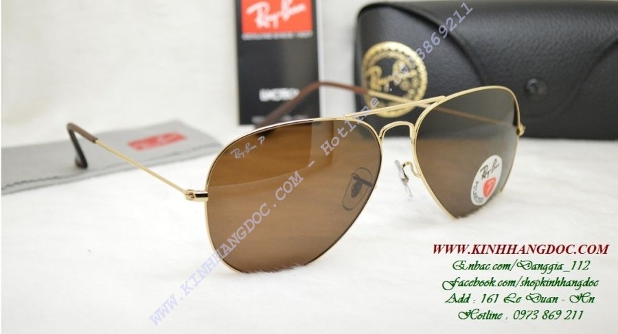 RAY-BAN RB3025 Polarized ( Nâu Trà )