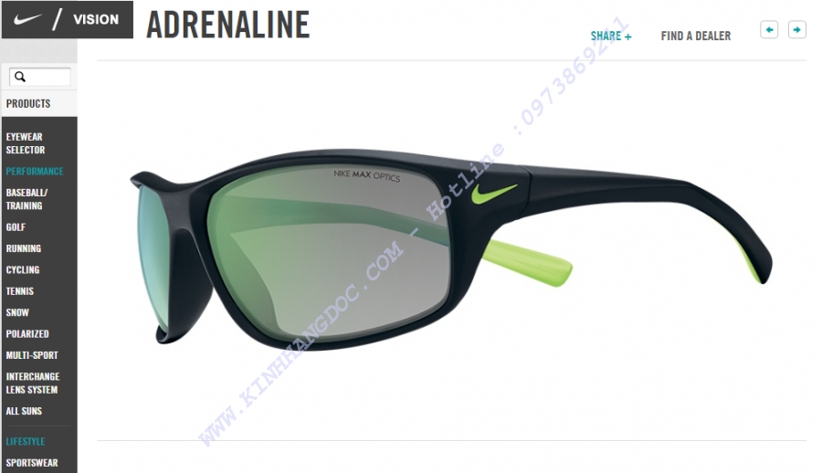 NIKE ADRENALINE EVO757 Mat Black - Flash Lime