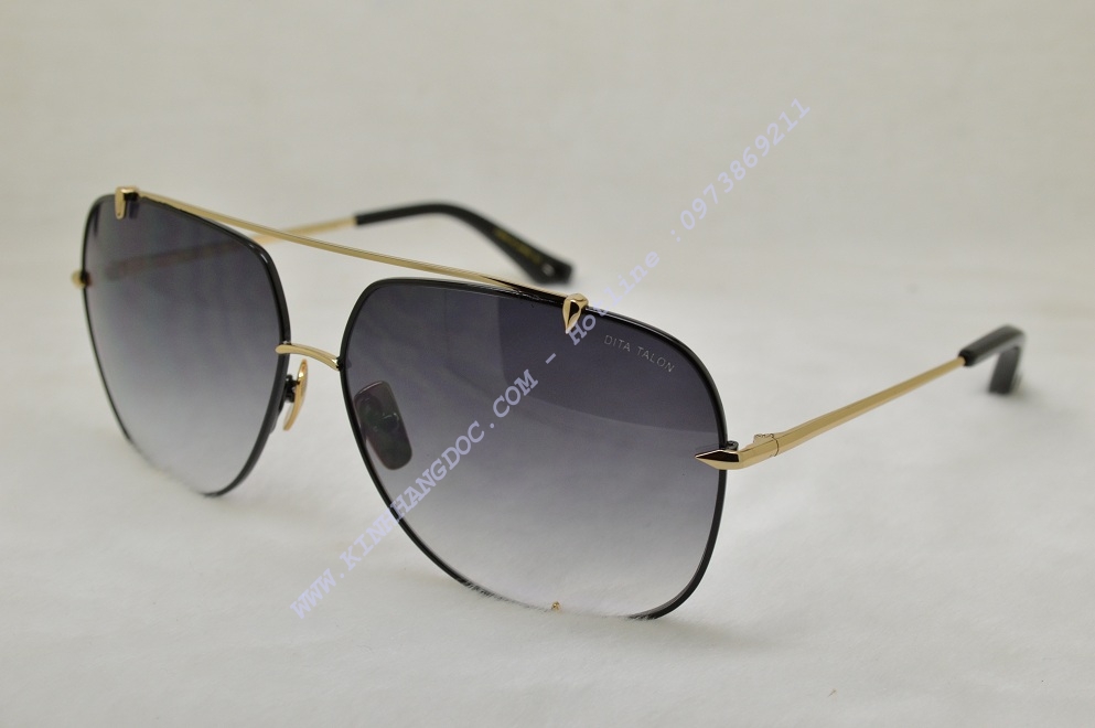 KÍNH MẮT NAM DITA TALON 23007-A-BLK Gold Sunglasses