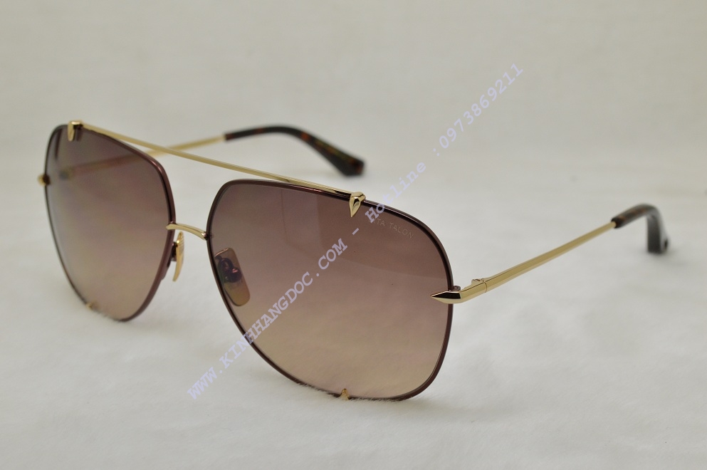 KÍNH MẮT NAM DITA TALON 23007-A-BLK Gold Sunglasses