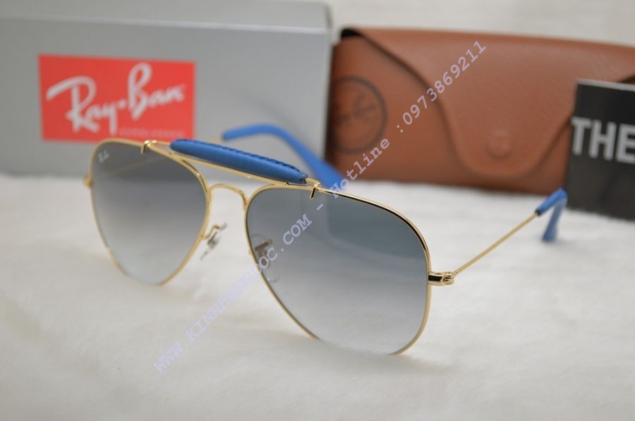 KÍNH RAYBAN 3 CẦU DA - RB3422Q 001/3F