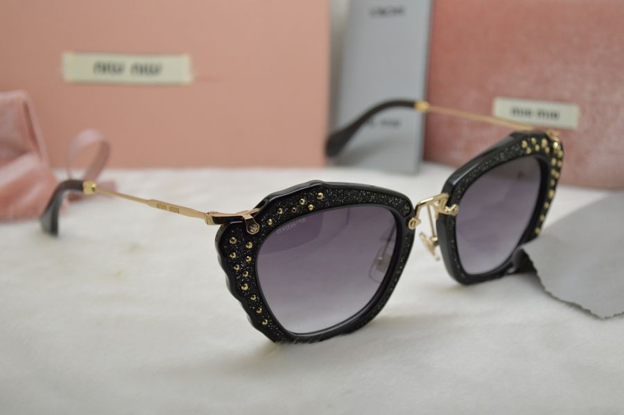 KÍNH MIUMIU MẮT MÈO 2015 - MIUMIU SMU04QS BLACK