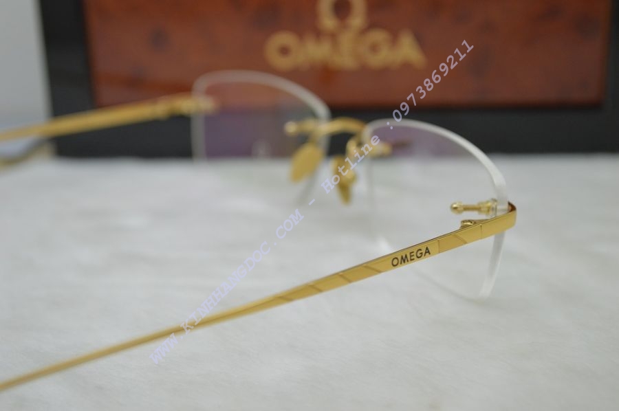 GỌNG KÍNH CẬN OMEGA 511610 TITANIUM 18K GOLD