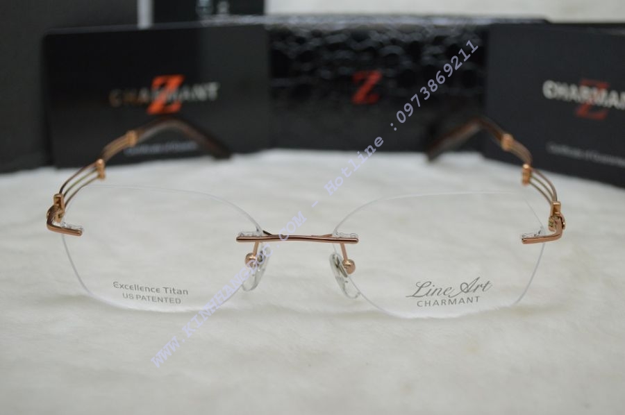 GỌNG KÍNH CẬN NỮ - CHARMANT XL2017 EXCELLENCE TITAN LINE ART BROWN