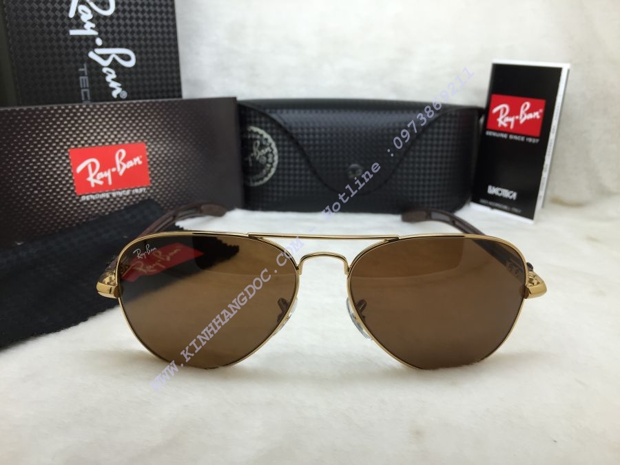 KÍNH RAYBAN RB8307 FIBER CARBON ( Nâu Đậm )