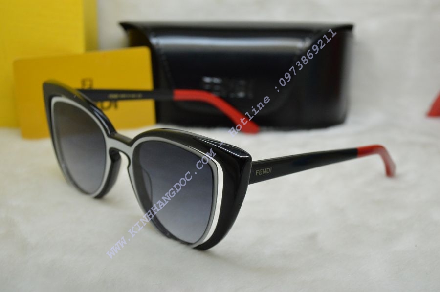 KÍNH MẮT NỮ FENDI FF 0136/S (GỌNG ĐEN-ĐỎ)