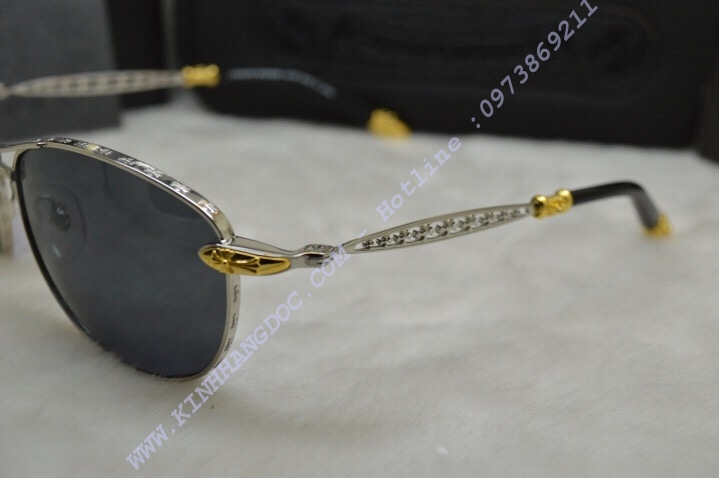 KÍNH MẮT CHROME HEARTS MRTSUDA BLACK AND SILVER