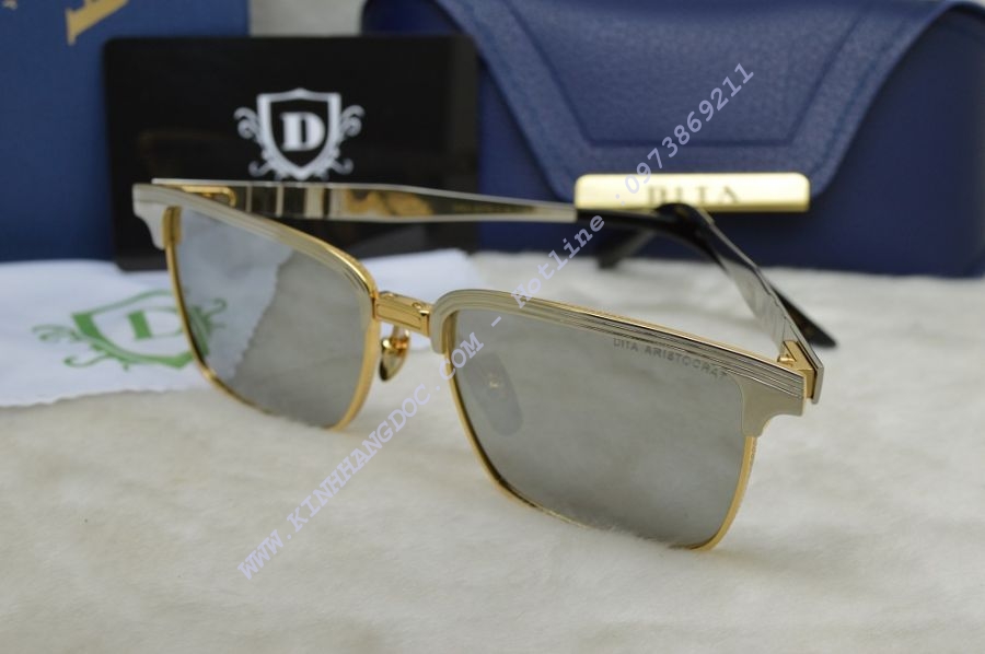 KÍNH MẮT NAM DITA ARISTOCRAT ALUMINUM DRX-2076 SILVER GOLD