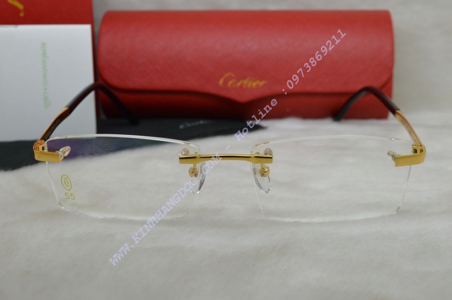 GỌNG KÍNH CẬN CARTIER TITANIUM 23KGB T8200626 GOLD