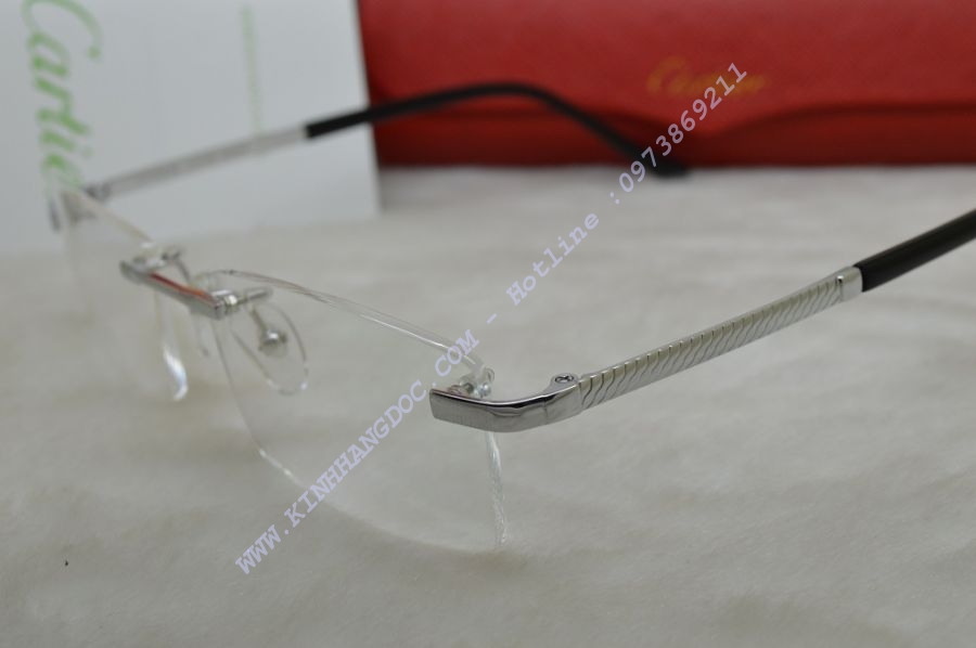GỌNG KÍNH CẬN CARTIER TITANIUM 23KGB T8200626 SILVER