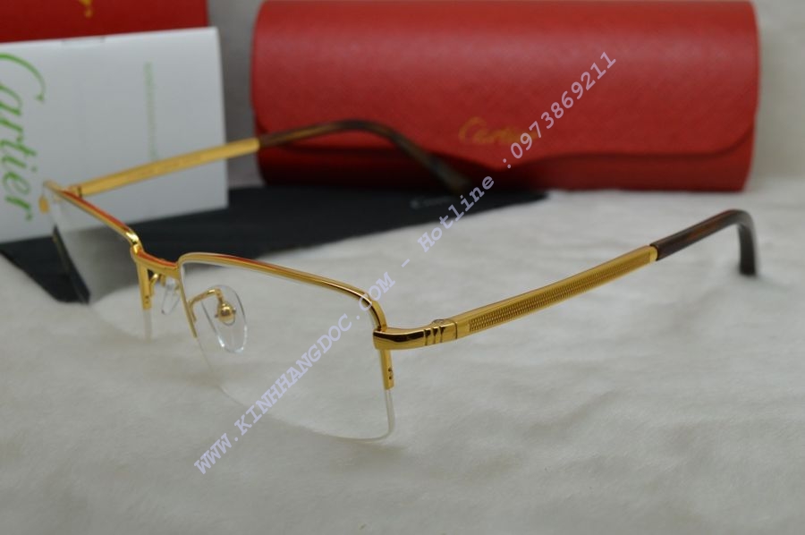 GỌNG KÍNH CẬN CARTIER TITANIUM 23KGB T8200648 SILVER