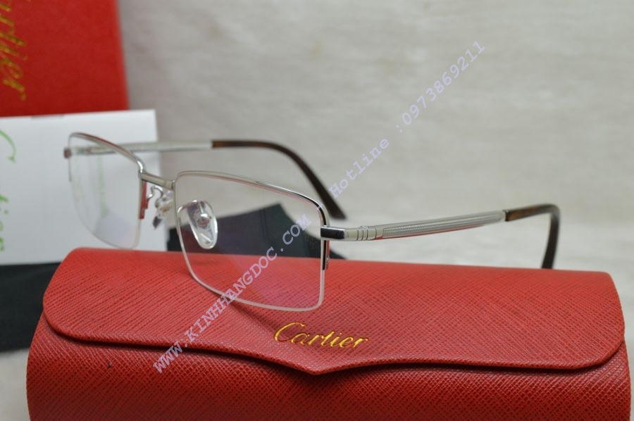 GỌNG KÍNH CẬN CARTIER TITANIUM 23KGB T8200648 SILVER