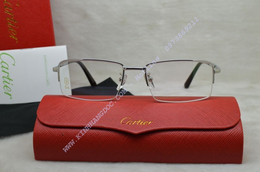 GỌNG KÍNH CẬN CARTIER TITANIUM 23KGB T8200648 SILVER
