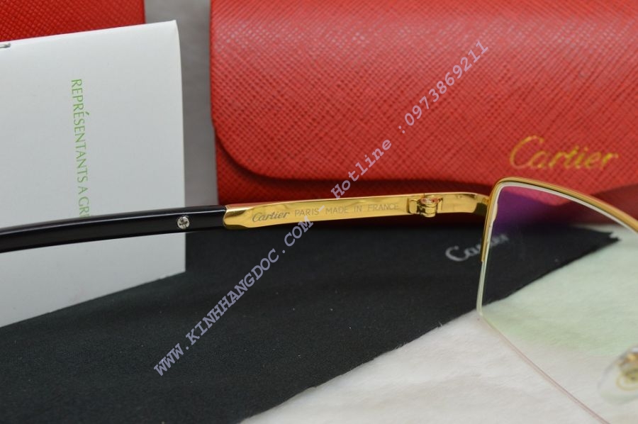 GỌNG KÍNH CẬN CARTIER TITANIUM 23KGB T8200932 GOLD