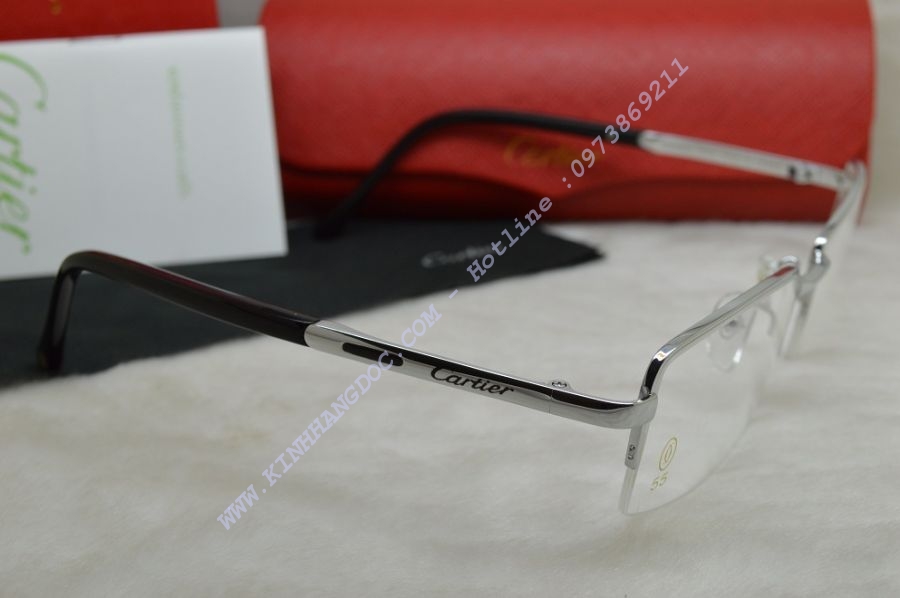 GỌNG KÍNH CẬN CARTIER TITANIUM 23KGB T8200932 SILVER