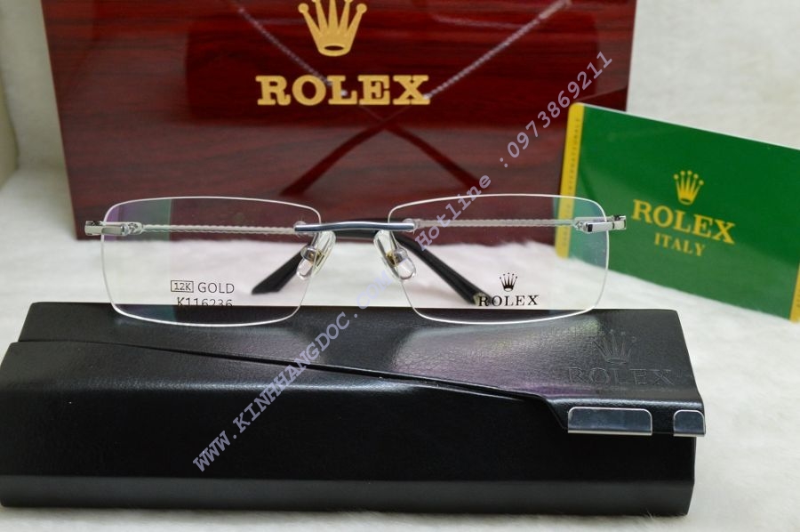 GỌNG KÍNH CẬN ROLEX 12K SILVER K116211