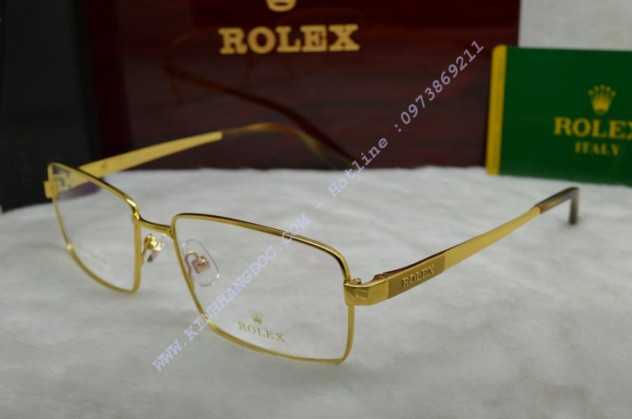 GỌNG KÍNH KHOAN ROLEX K226225 18K GOLD TITANIUM