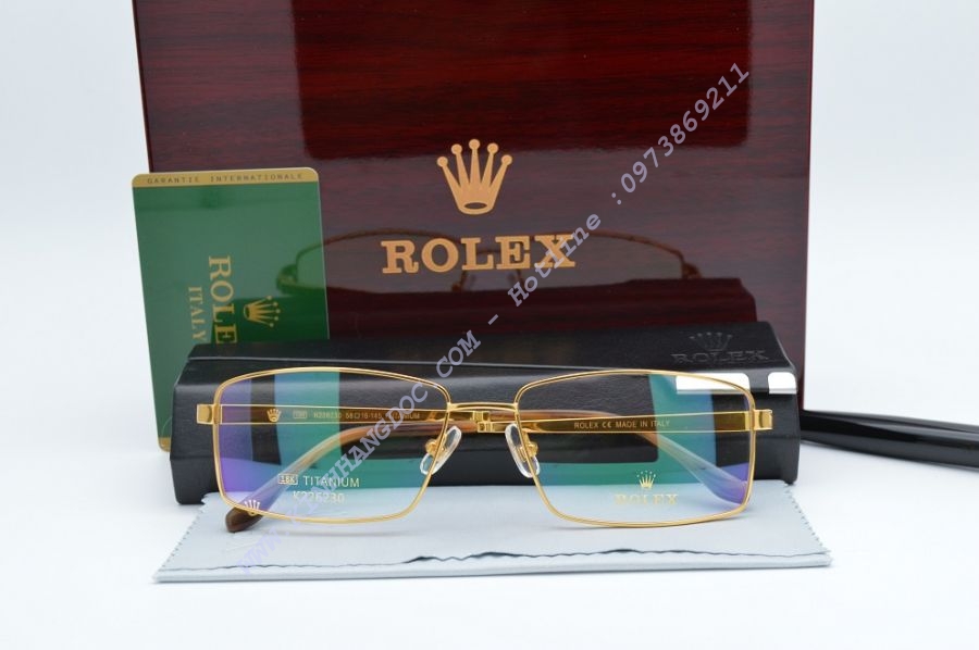 GỌNG KÍNH MẠ VÀNG ROLEX K226230 TITANIUM 18K GOLD