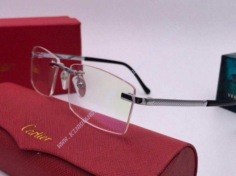 GỌNG KÍNH CẬN CARTIER TITANIUM 23KGB - CARTIER T8200626 SILVER