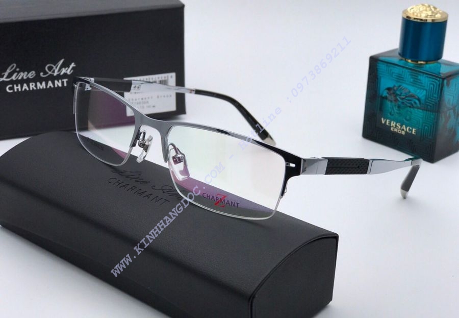 GỌNG KÍNH CẬN CHARMANT Z-TITANIUM ZT11796 SILVER - EXCELLENT TITAN MADE IN JAPAN