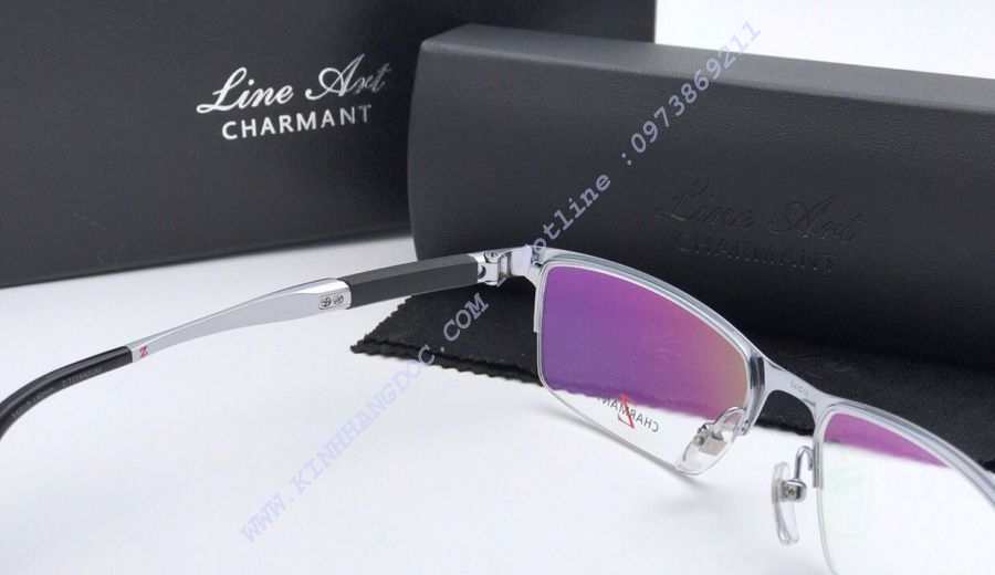 GỌNG KÍNH CẬN CHARMANT Z-TITANIUM ZT11796 SILVER - EXCELLENT TITAN MADE IN JAPAN