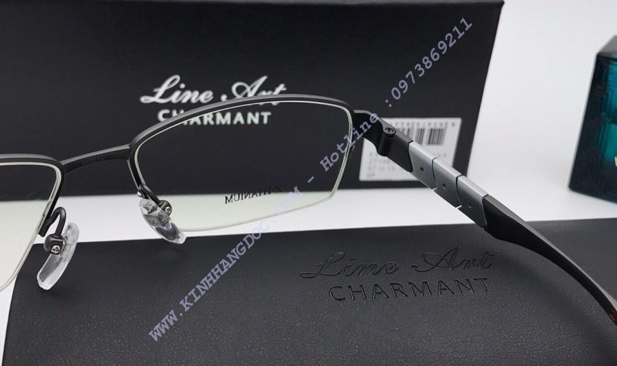 GỌNG KÍNH CẬN CHARMANT Z-TITANIUM ZT11943 GREY BLACK - EXCELLENT TITAN MADE IN JAPAN