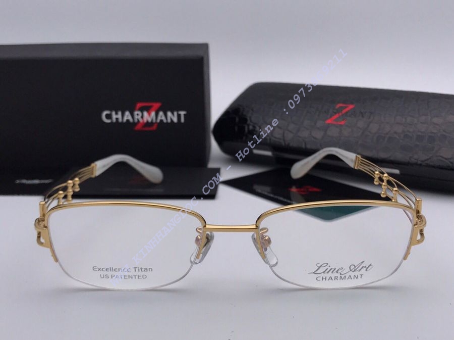 GỌNG KÍNH NỮ CHARMANT Z LINE ART EXCELLENCE TITAN XL2017 GOLD