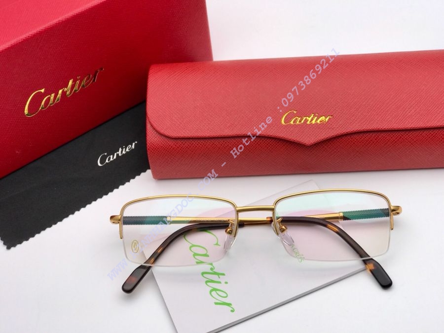 GỌNG KÍNH CẬN CARTIER PURE TITAN - CARTIER T3139918 GOLD