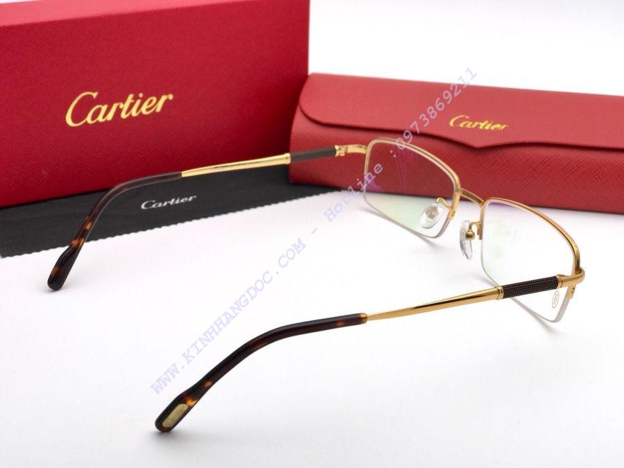 GỌNG KÍNH CẬN CARTIER PURE TITAN - CARTIER T3139918 GOLD