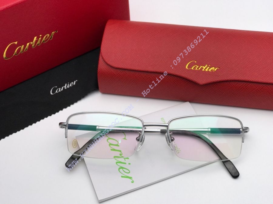 GỌNG KÍNH CẬN CARTIER PURE TITAN - CARTIER T3139918 SILVER
