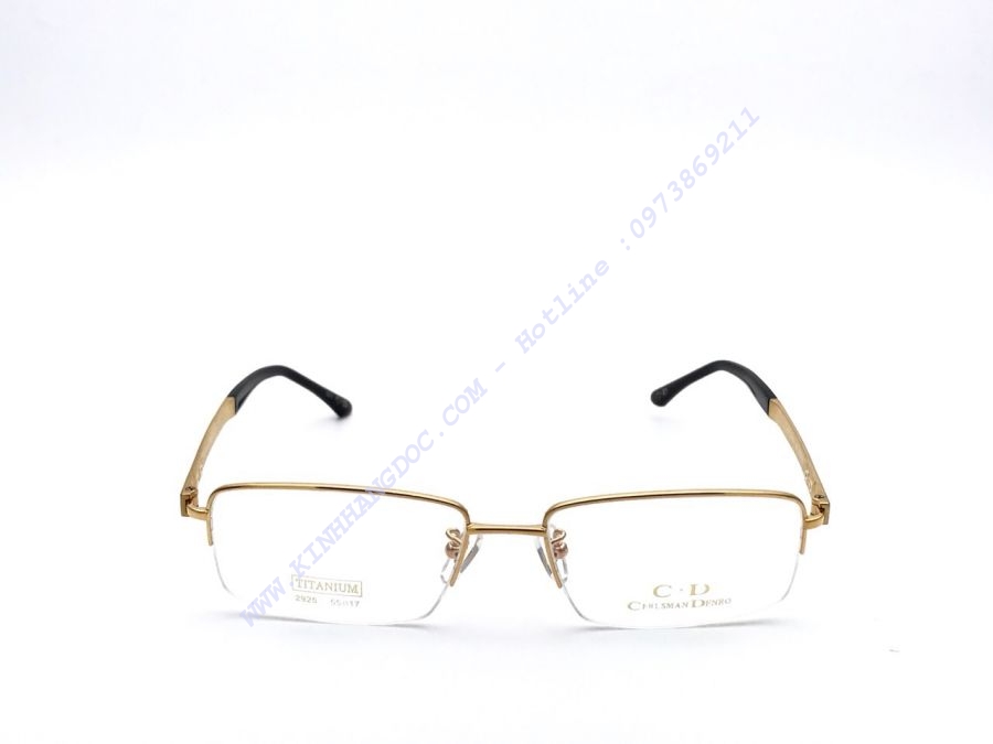GỌNG KÍNH CẬN CAO CẤP CFRLSMAN DENRO TITANIUM MẠ VÀNG 18K - CFRLSMAN DENRO C2925 GOLD
