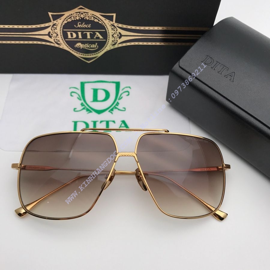KÍNH MẮT NAM DITA FLIGHT 005 GOLD BROWN