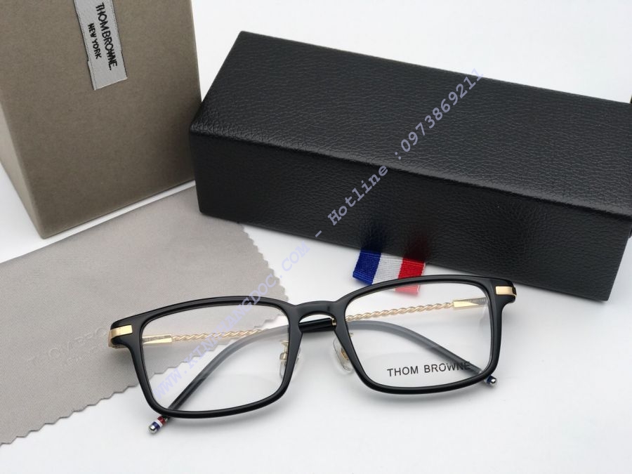 GỌNG KÍNH CẬN THOM BROWNE CAO CẤP - THOM BROWNE TB486F BLACK