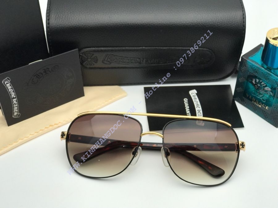 KÍNH MẮT NAM CAO CẤP CHROME HEARTS BROWN  SS-SK