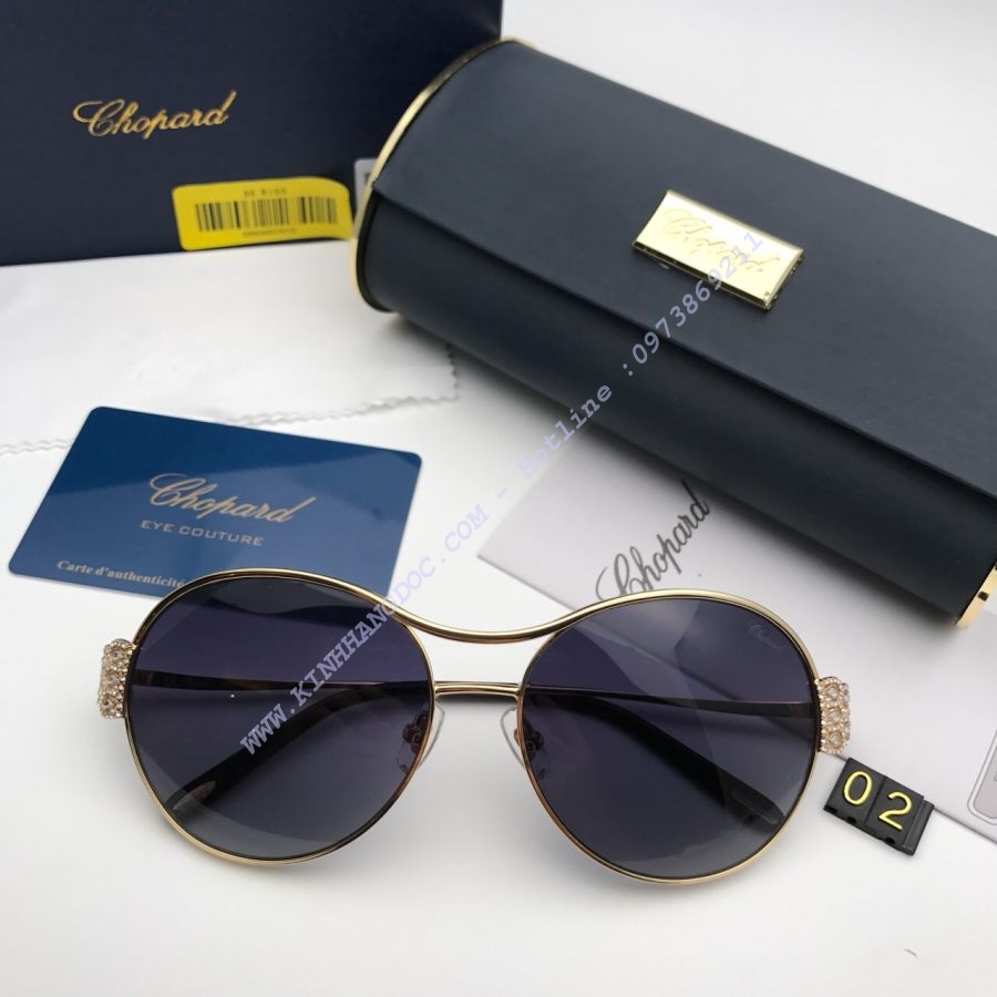 KÍNH THỜI TRANG NỮ CHOPARD TITANIUM DIAMOND CAO CẤP - CHOPARD SCHC02S GREY LENS