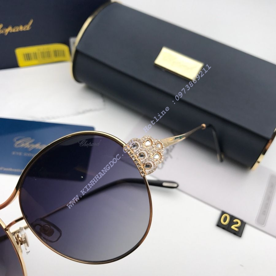 KÍNH THỜI TRANG NỮ CHOPARD TITANIUM DIAMOND CAO CẤP - CHOPARD SCHC02S GREY LENS