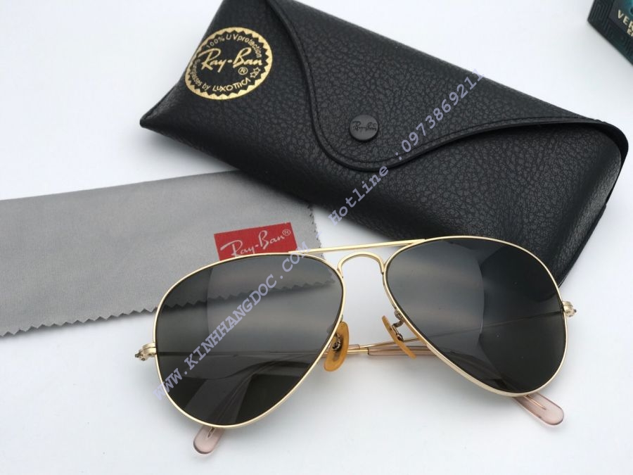 KÍNH MỸ CỔ - RAYBAN BỌC VÀNG B&L 1/10 12K GP (Cây số : 002)