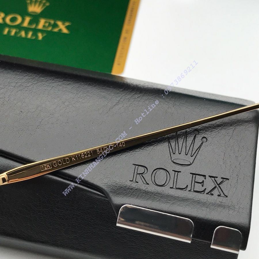 GỌNG KÍNH ROLEX TITAN MẠ VÀNG 12K CAO CẤP - ROLEX K116221 TITANIUM 12K GOLD