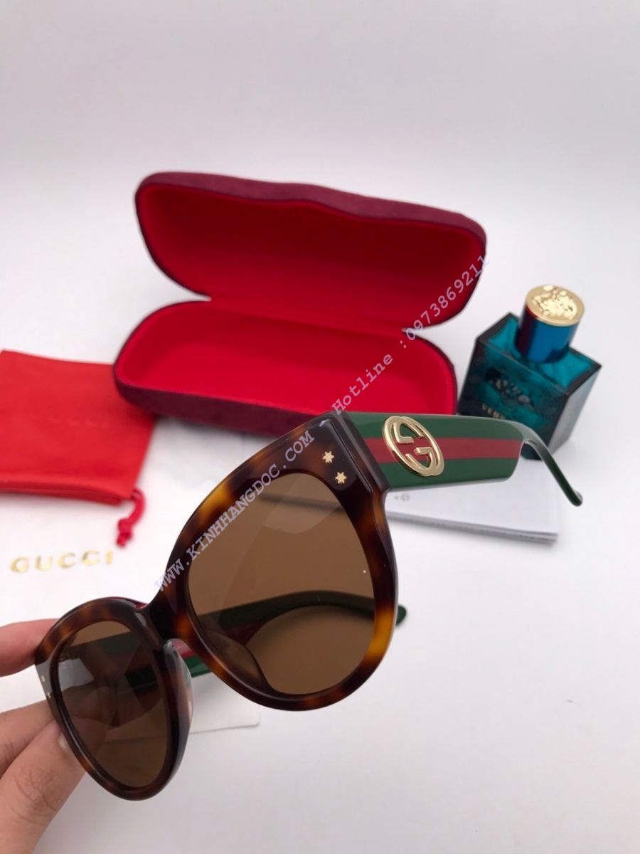 KÍNH MẮT NỮ GUCCI SIÊU CẤP COLLECTION 2018 - GUCCI GG3864/S BROWN