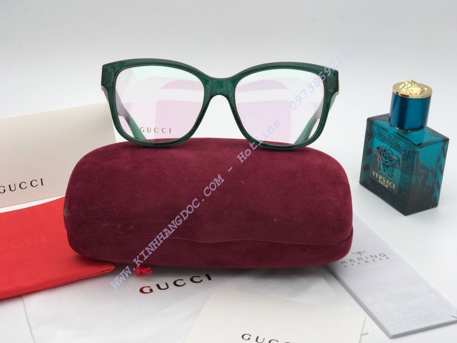 GỌNG KÍNH CẬN GUCCI SIÊU CẤP 2017 - GUCCI GG0036/S GREEN