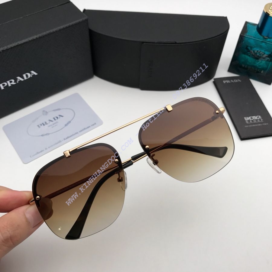 KÍNH MẮT PRADA CAO CẤP - PRADA 2017    SPR08S GOLD BROWN