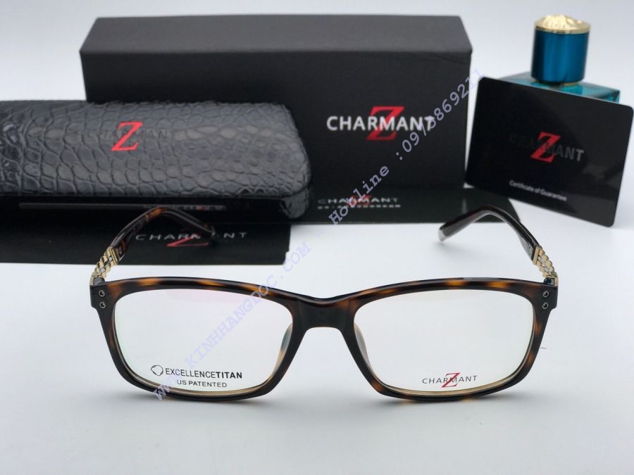 GỌNG KÍNH CẬN CHARMANT Z EXCELLENCE MEMORY TITANIUM - CHARMANT ZT19805 BROWN GOLD