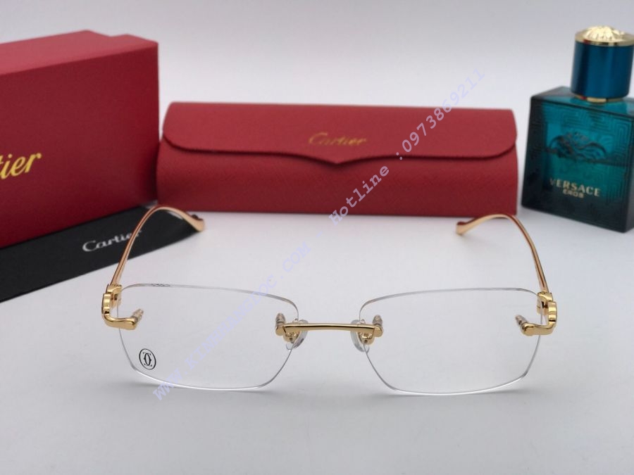 GỌNG KÍNH CARTIER ĐẦU BÁO - CARTIER T8125896 GOLD