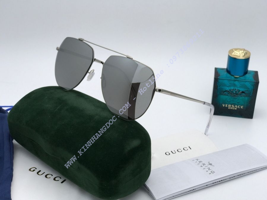 KÍNH MĂT NAM CAO CẤP GUCCI MEN2017 - GUCCI GG8007 SILVER