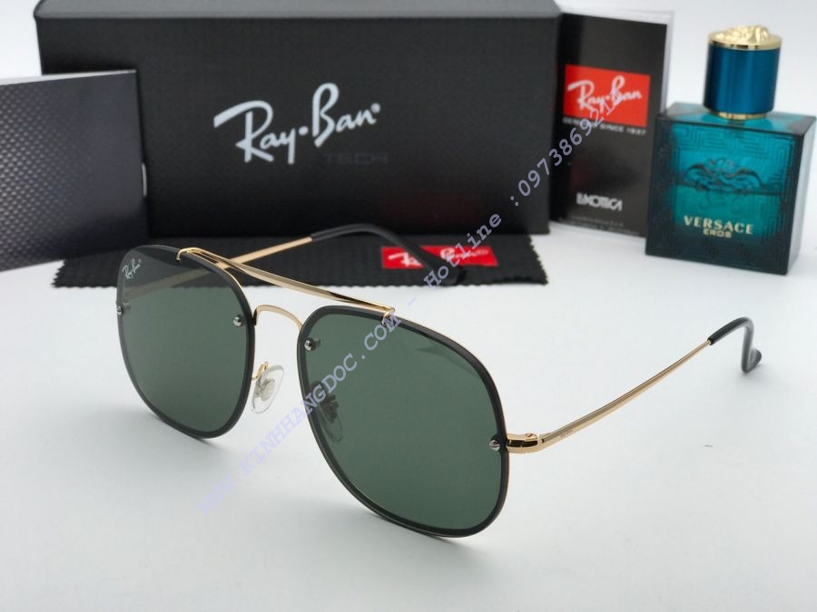 KÍNH MẮT NAM RAYBAN SQUARE ORB3583 GREEN LENS