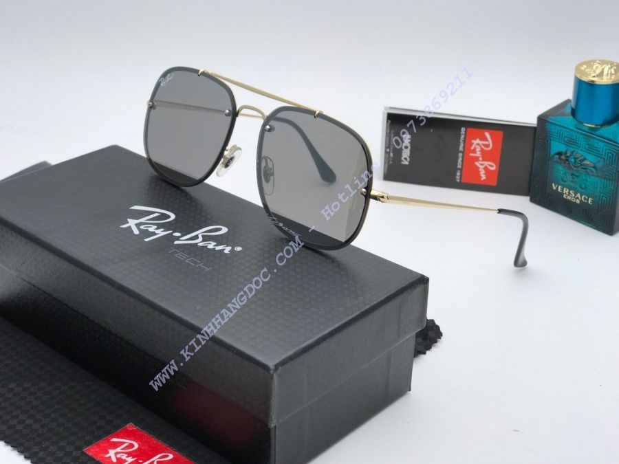 KÍNH MẮT NAM RAYBAN SQUARE ORB3583 SILVER LENS