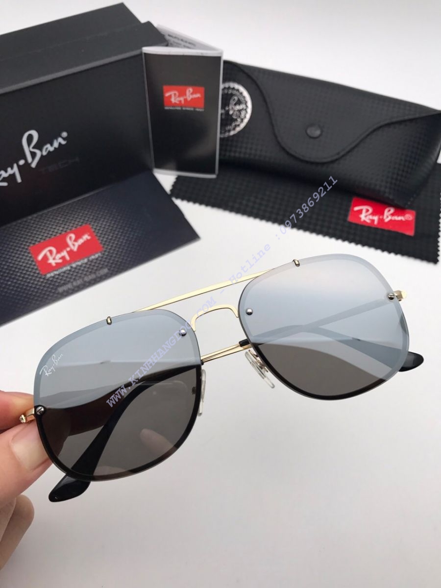 KÍNH MẮT NAM RAYBAN SQUARE ORB3583 SILVER LENS